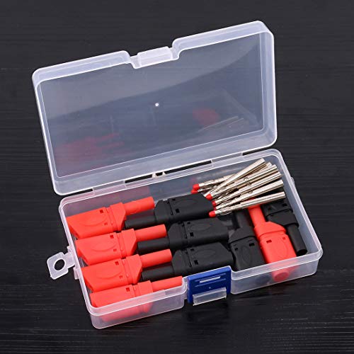 Swpeet 10Pcs Safety Fully Insulated Multimeter Test 4mm Banana Plugs