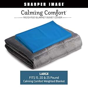 Amazon.com: Calming Comfort by Sharper Image Weighted Blanket Duvet