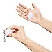 Blulu 20 Pack White Volleyball Keychains for Party Favors, School Carnival Reward, Party Bag Gift Fillers (Volleyball Keychains, 20 Pack)