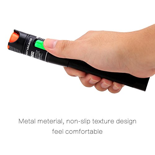 Visual Fault Locator, KELUSHI Fiber Optic Cable Tester VFL-30mW Pen 25KM Meter with 2.5mm Universal Connector Pen Type for CATV Telecommunications Engineering Maintenance