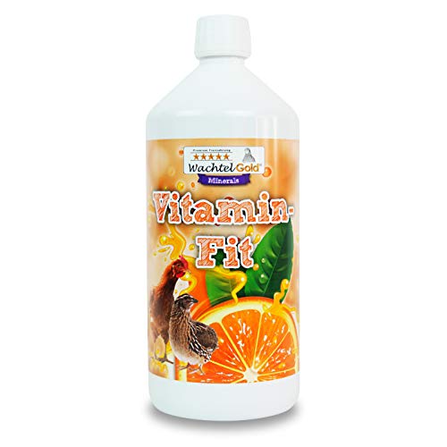 WachtelGold Vitamin-Fit 1000ml- flüssige Nahrungsergänzung für Wachteln, Hühner und Ziergeflügel