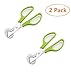 Aikoi Pigeon Quail Egg Scissor Bird Cutter Opener Kitchen Tool Clipper(Set of 2, Green)