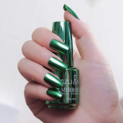 euwanyu Metallic Nail Polish Magic Mirror Effect Chrome Nail Art Polish Varnish (K)
