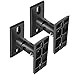 PERLESMITH Speaker Mount, Side Clamping Speaker, Mounting Bracket with Swivel and Tilt for Large Surround Sound Speakers - 1 Pair - Suitable for Walls - Holds up to 8lbs