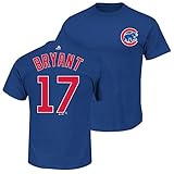 Kris Bryant Chicago Cubs Majestic MLB Player Men T Shirt