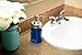 Glass Jar Soap Dispenser - Silver Liquid Pump for Bathroom & Kitchen - Rust Proof Stainless Steel
