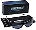 Small Polarized Sport Fishing Driving Running Sunglasses - Black & Gray