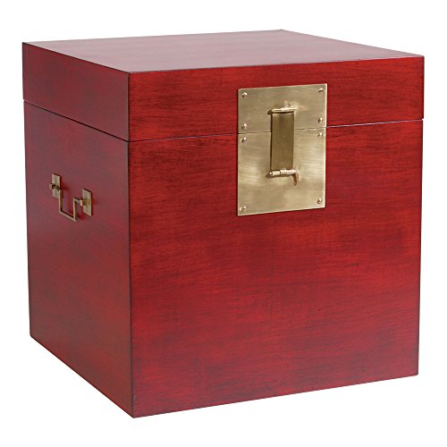 Ethan Allen Red Canton Floor Cube