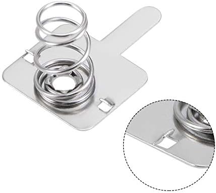 sourcing map 20 works AA Battery Positive Negative Conversion Spring Contact Nickeling Plate 13.0mmx11.5mm - Image 4