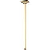 SWHYGER 16 Inch Ceiling Mount Shower Arm and Flange, Brushed Gold,SW-91038-16BG.