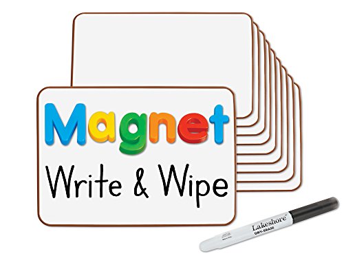 Lakeshore Magnetic Write & Wipe Mini Board - Set of 10