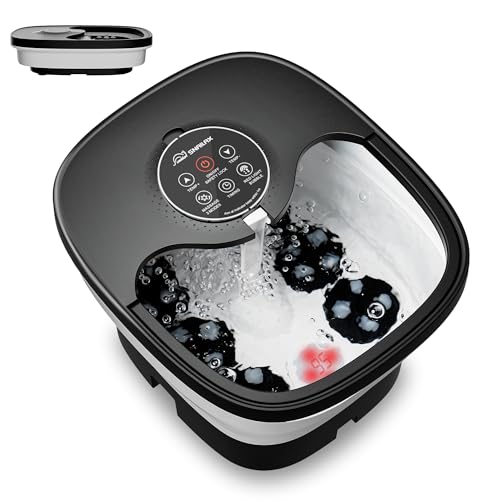 Snailax Folding Foot Bath with Massage and Heating