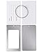 Luggage Tags, WeBravery Suitcase Labels Business Card Holder Travel Bag ID Metal Luggage Tag (2Pack-Silver)