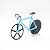 Bicycle Pizza Cutter by MOVTEKE Wheel Stainless Steel Kitchen Tool Pizza Cutter Bike with Kickstand