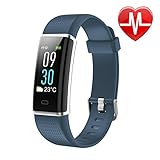 Letsfit Waterproof Fitness Tracker with Heart Rate Monitor, Color Screen Fitness Watch, Smart Bracelet with Sleep Monitor, Step Counter, Pedometer Watch for Kids Women and Men, 0.96