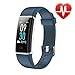 Letsfit Waterproof Fitness Tracker with Heart Rate Monitor, Color Screen Fitness Watch, Smart Bracelet with Sleep Monitor, Step Counter, Pedometer Watch for Kids Women and Men, 0.96