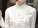 Aro Lora Women's Long Sleeve Lotus Ruffled Casual Shirt Blouse XX-Large White