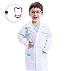 Spooktacular Creations Jr. Doctor Lab Coat Deluxe Kids Toddler Costume Set for Halloween Scrub Dress Up Party and Scientists Role Play (3T)