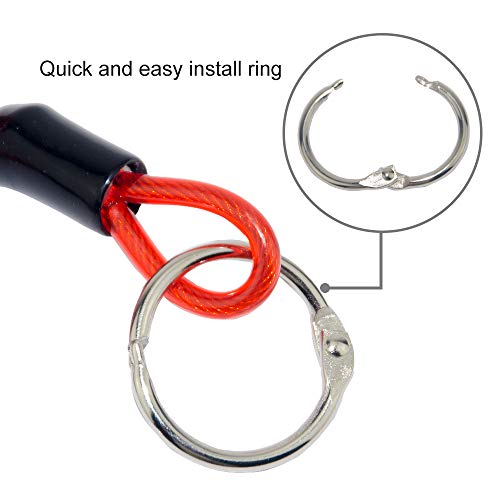 Coiled Trailer Emergency Breakaway Cable Brake Safety Cable for RV