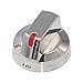 DG64-00473A Burner Control Dail Knob Gas Stove Knob Stainless Steel with Ring by Primeswift Range Oven Knob NX58F5700WS NX58H5600SS NX58H5650WS FX510BGS FX710BGS