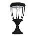 Kendal Large Outdoor Solar Powered LED Light Lamp (Black)