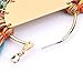 Women Tassel Earrings Gold Hoop Round Jewelry Big Fans White Ring Earrings