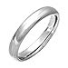 SHINYSO 2mm Polished Comfort Fit Titanium Wedding Rings Band