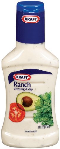 KRAFT RANCH SALAD DRESSING, 8 OUNCE BOTTLES