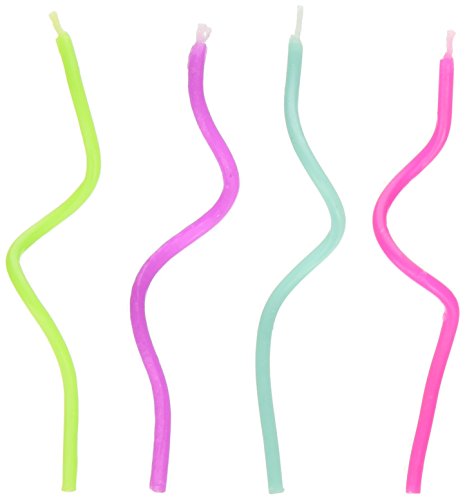 Wilton 2811-6316 12 Count Curly Birthday Candle
