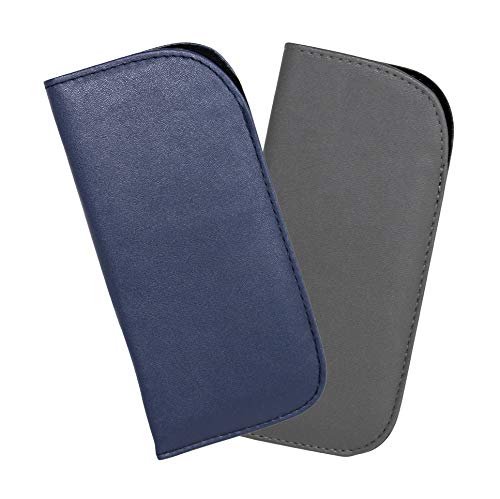 2 Pack Soft Eyeglass Slip Case For Women & Men In A Variety of Colors & Patterns