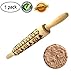 GOBEAUTY Christmas Wooden Rolling Pins, 16.9