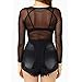 ZANZEA Women Sexy Clubwear Mesh Sheer See Through Long Sleeve Tops Shirts Blouse