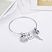 Udobuy®Stainless Steel Memorial Bracelet - I Used To Be His Angel Now He's Mine Dad Angel Wing Hand Stamped Dad Necklace for Memorial Gift Sympathy Gift