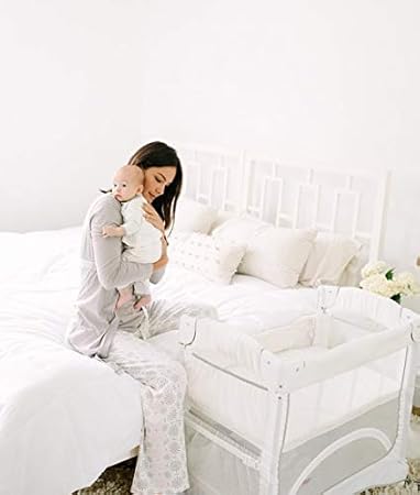 mini ezee bedside crib with mattress