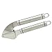 HeyLR Stainless Steel 18/8 Garlic Press Oval Handle Crush Garlic Cloves and Ginger with Ease