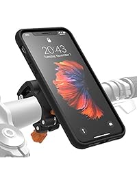 Morpheus Labs m4s iPhone X Bike Kit, Bike Mount & iPhone X Caso, teléfono celular titular para el iPhone de Apple x iPhone 10, Caja fuerte bicicleta teléfono Monte, bicicleta titular, Negro