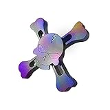Promisen Cool Skull EDC Fidget Hand Spinner Colorful EDC Focus Anxiety Stress Relief Toy Multicolor ADHD Focus Anxiety Relief Toys