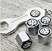 Free Shipping!high Quality Steel Car Air Tire Valve Caps with Keychain Combo Set for Volkswagen