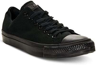 Chuck Taylor All Star Ox Low Top Sneaker, Size 6, Black Monochrome