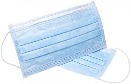 Blue High Quality Disposable Surgical Medical Dental Salon Face Mouth Dust Clean Hygienic Mask with Ear Loops x 50