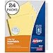 Avery 8-Tab Binder Dividers, Insertable Clear Big Tabs, 24 Sets (11115) primary
