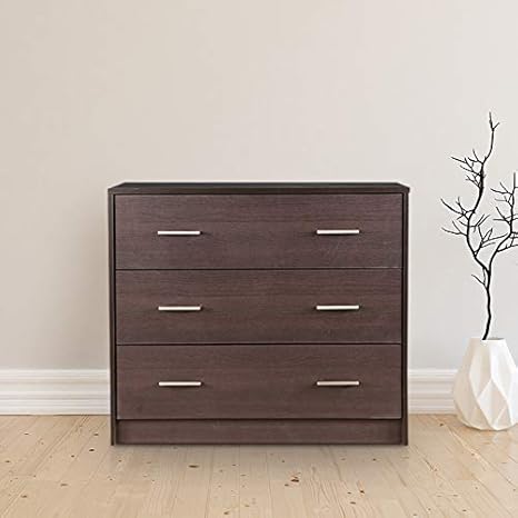 Hometown Atlas Engineered Wood Chest Of Drawer In Beech Chocolate