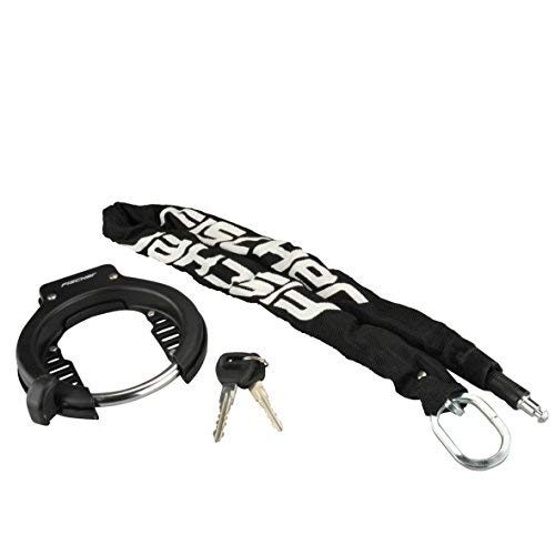 Fischer Frame Ring Lock Link Chain Lock – Black, Medium, 86501