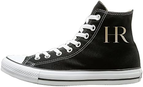 ITHOMS Unisex High Top Shoes Helena Canvas Sneaker 42 Black