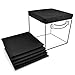 Sorbus® Foldable Storage Cube Basket Bin Covers (6 Pack) (Black)