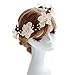 Love Sweety Bride Flower Crown with Adjustable Ribbon for Wedding HH8 (White)