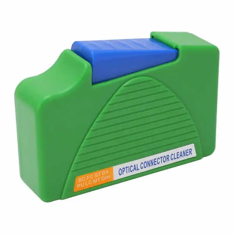 Fiber Conector Cleaning Cassette, 500 times Cassette Cleaner, Fiber Optic Cleaning Box, SC/FC/LC/ST Fiber Wiping Tool