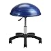 Gaiam Balance Ball Chair Stool, Half-Dome Stability Ball Adjustable Swivel Rolling Chair Drafting Stool for Standing and Seated Desks in The Home, Office or Classroom (Satisfaction Guarantee)