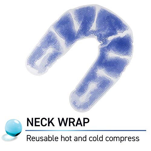 TheraPearl Neck Wrap, Reusable Hot Cold Therapy Pack with Gel Beads