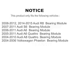 Front Wheel Bearing Assembly Pair For Audi A6